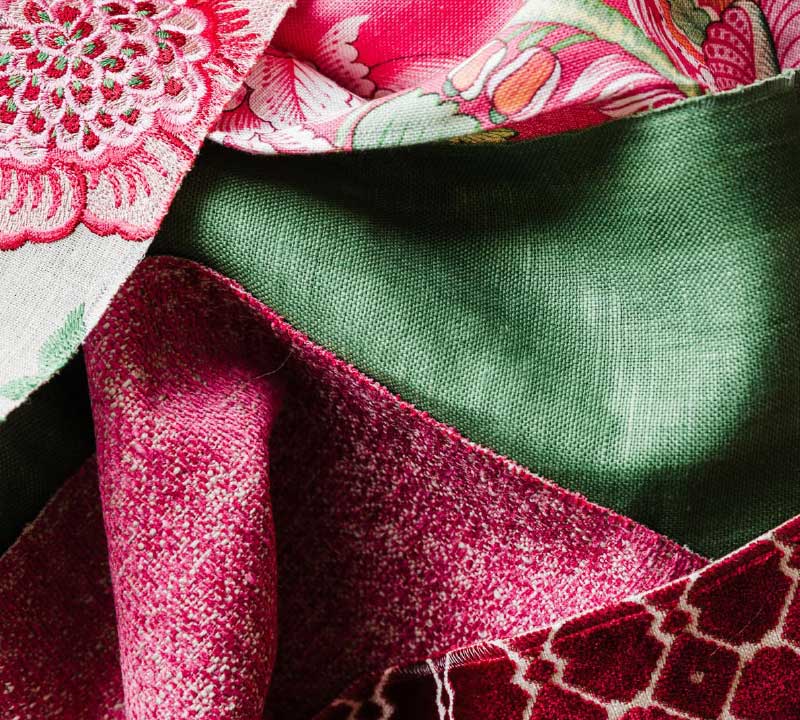 Close-up textile samples | interior design perth 2/2